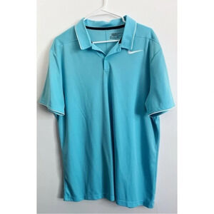 Nike • Bright Blue Men’s Golf Polo Standard Fit Dry Fit